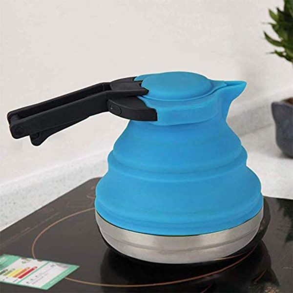 FocusOutdoor® Collapsible Travel Kettle: 1.5L Stainless Steel Base - Image 6