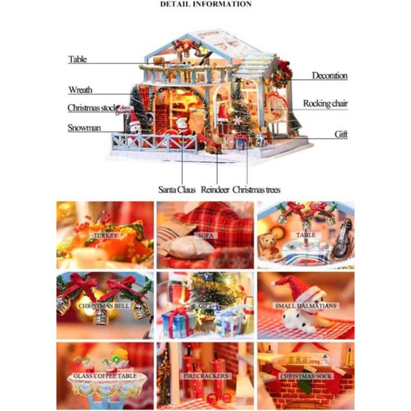 FocusToys® Miniature Dollhouse Kit: Enchanted Holiday - Image 3