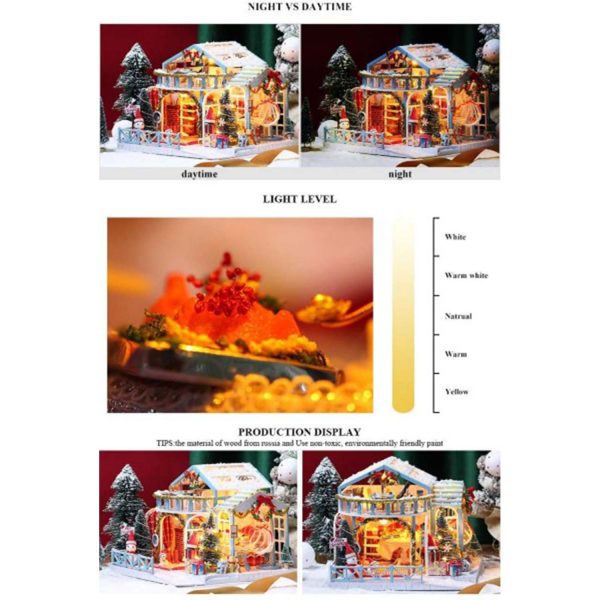 FocusToys® Miniature Dollhouse Kit: Enchanted Holiday - Image 6