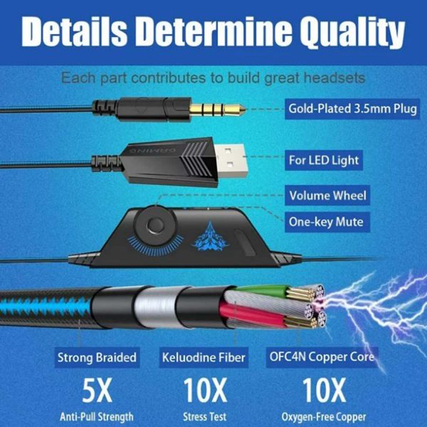 Kotion G9000 Pro Gaming Headset: Superior Audio and Mic Clarity - Image 7