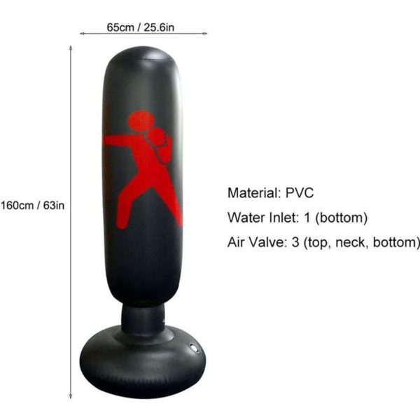 FocusToys® Free-Standing Inflatable Boxing Bag - Image 5