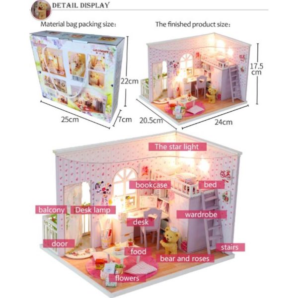 FocusToys® Doll House Miniature DIY: The Best Time - Image 2
