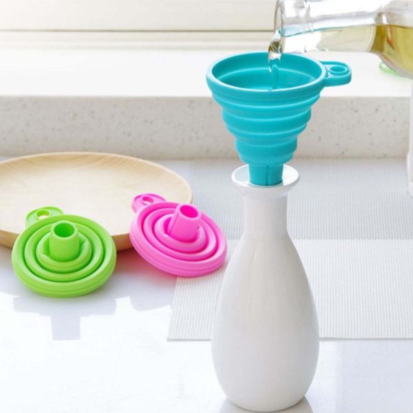 MyKitchen® Collapsible Small Silicone Funnels - Set of 3 - Image 4