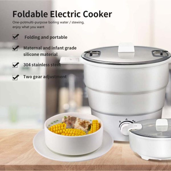 FocusOutdoor® Collapsible Electric Travel Pot: Compact Cooking on the Go - Image 7