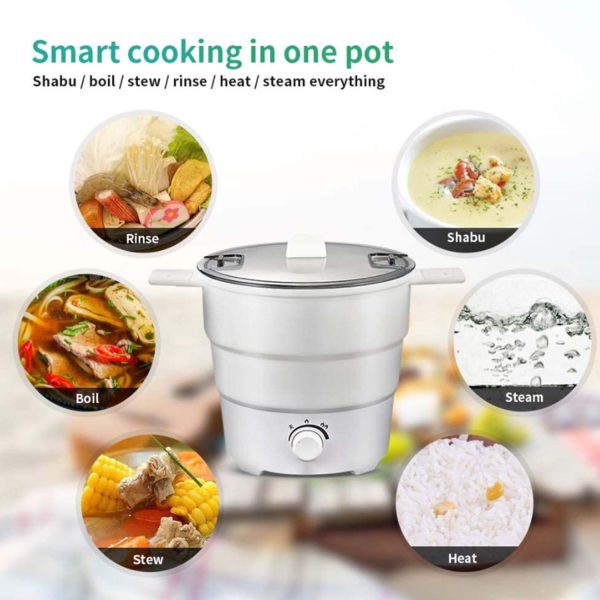 FocusOutdoor® Collapsible Electric Travel Pot: Compact Cooking on the Go - Image 9