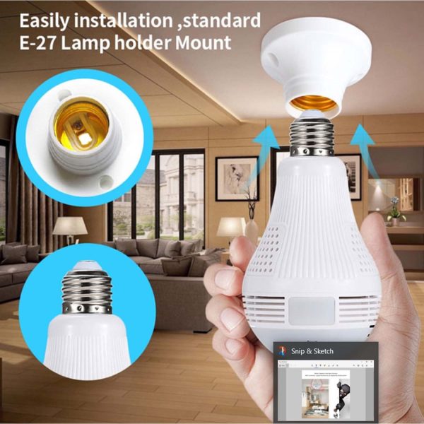 FocusLights® Light Bulb Security Camera: Wireless 360° - Image 9