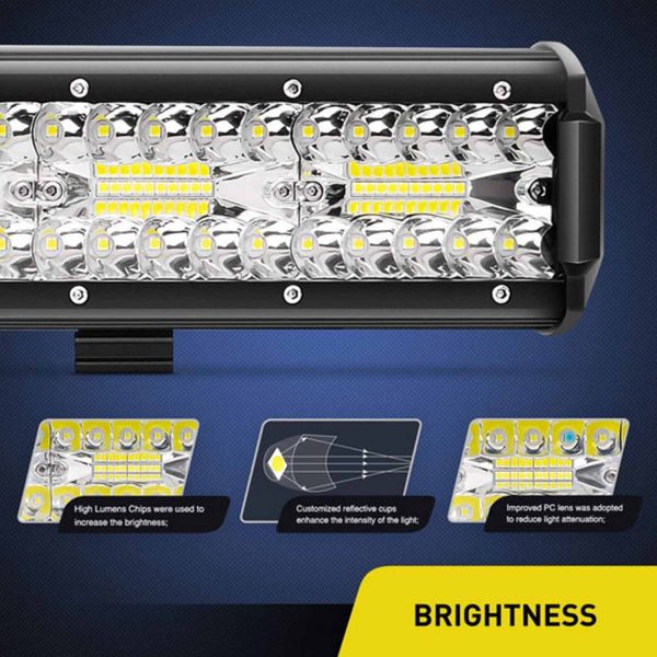 FocusLights® Triple Row LED Light Bar: 420W 24000lm - Image 4