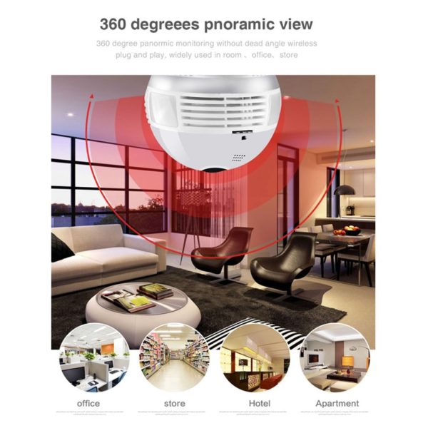 FocusLights® Light Bulb Security Camera: Wireless 360° - Image 10