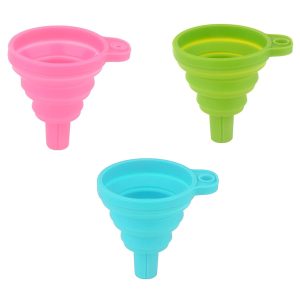 Collapsible Silicone Funnels - Set of 3: Convenient Liquid Transfer