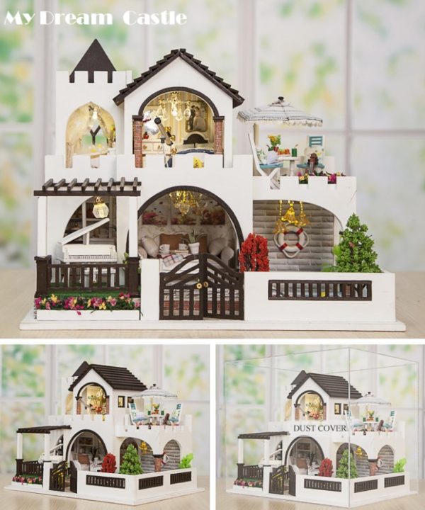 FocusToys® Miniature DIY Doll House Kit: My Dream Castle - Image 9