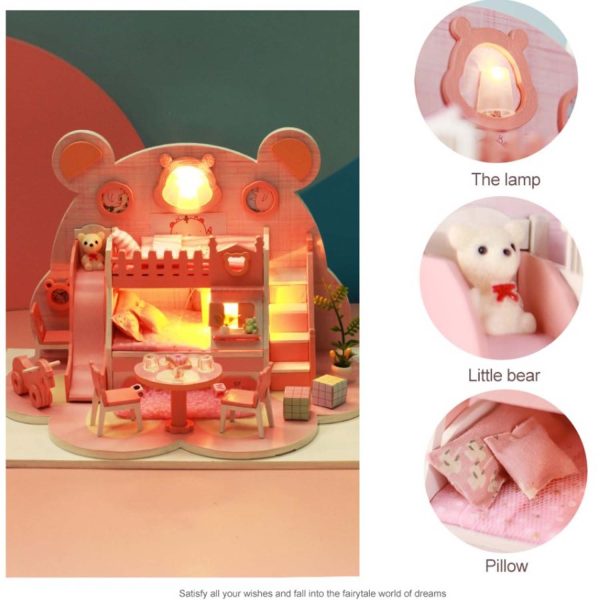 FocusToys® Miniature Doll House Kit: Bear DreamWorks - Image 2