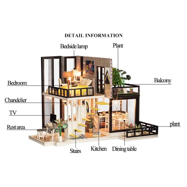 FocusToys® DIY Miniature Dollhouse Kit: September Forest - Image 5