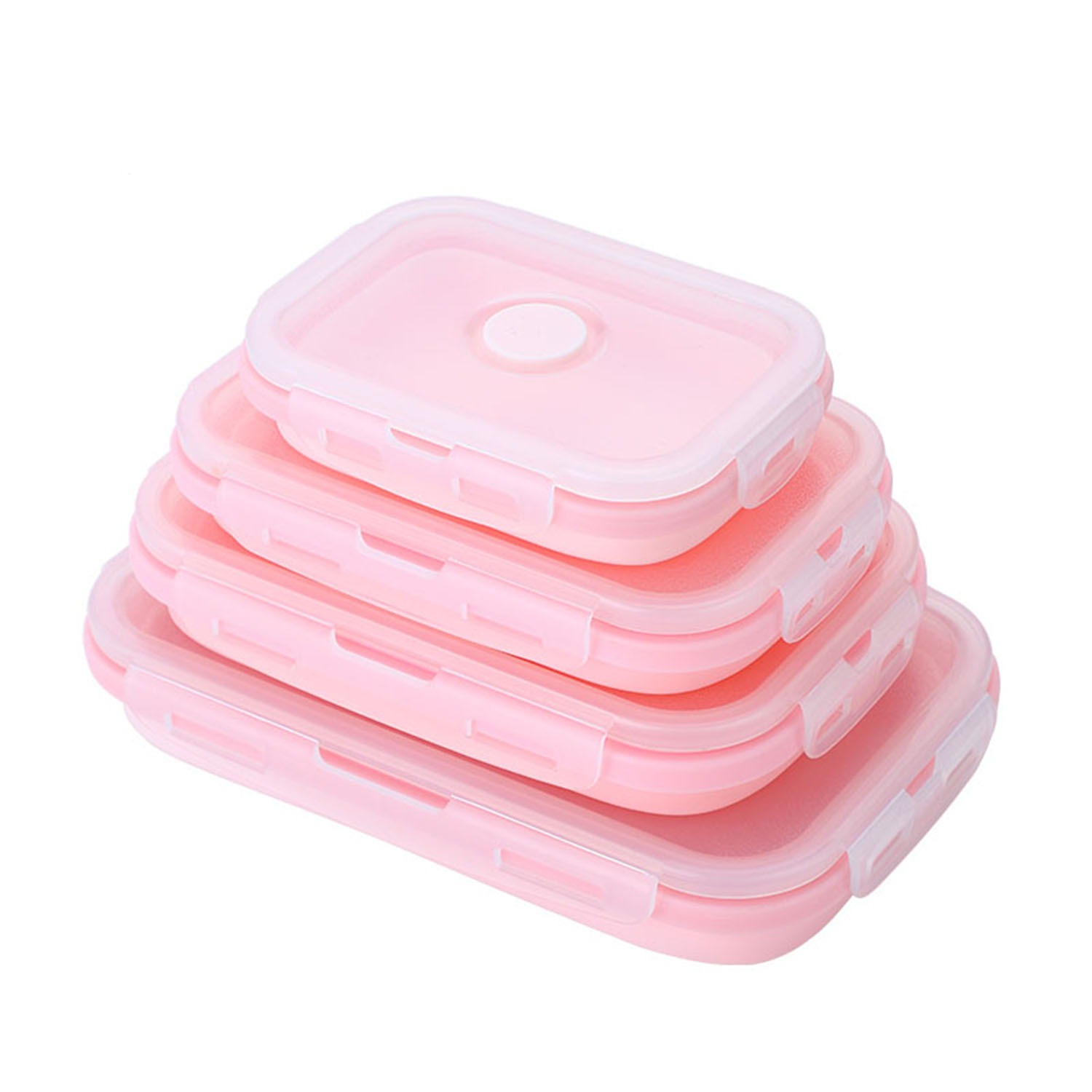 Sustainable Silicone Lunch Box Set: Compact & Eco-Friendly