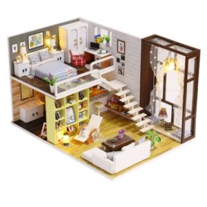 DIY Mini Wooden Doll House Kit