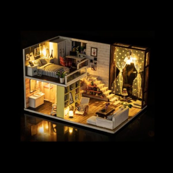 FocusToys® Mini Wooden Doll House: Contracted City - Image 12