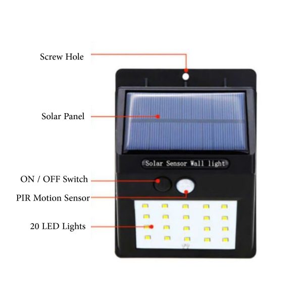 FocusLights® Outdoor Solar Light with Motion Sensor - Image 2