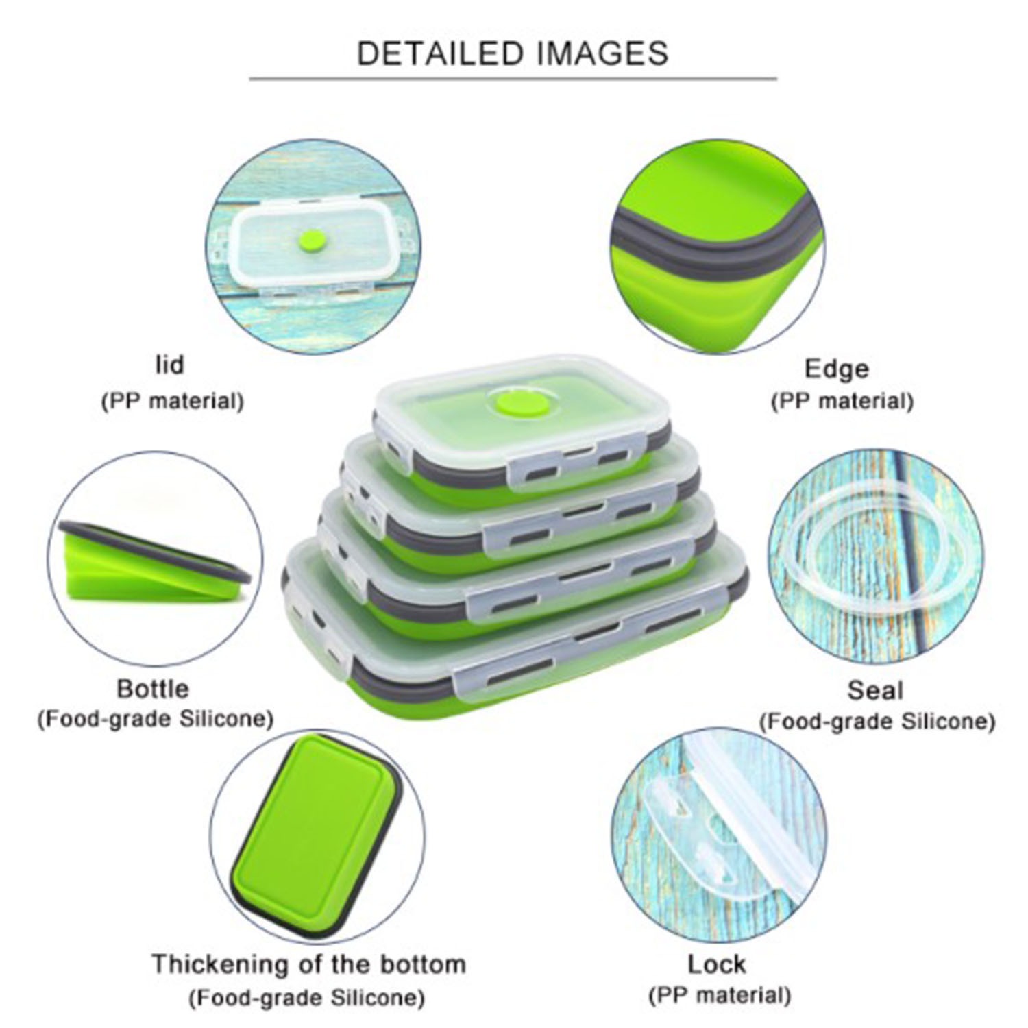 MyKitchen® Collapsible Lunch Box Set: Compact & Eco-Friendly - Image 9