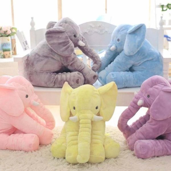 FocusToys® Plush Elephant Pillow: Giant Ultra Soft - Image 8