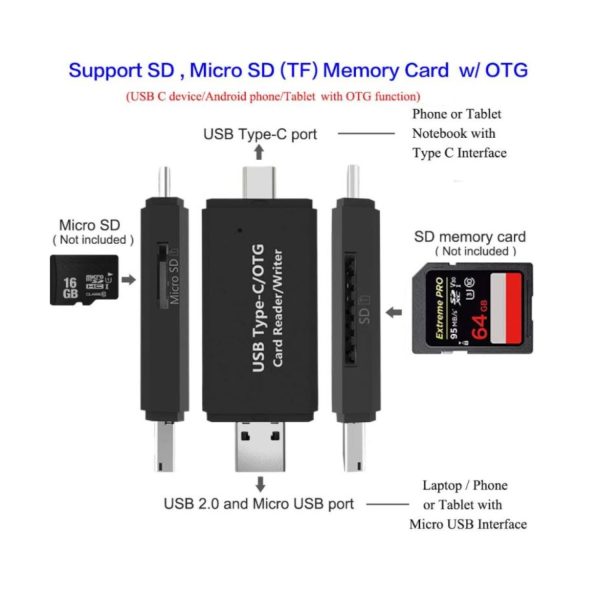FocusElectro® USB Card Reader and Adapter: Multiple Interfaces High-Speed - Image 3