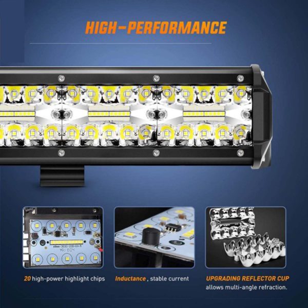 FocusLights® Triple Row LED Light Bar: 420W 24000lm - Image 6