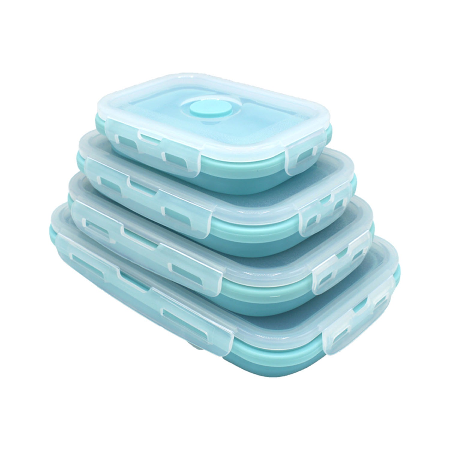 Sustainable Silicone Lunch Box Set: Compact & Eco-Friendly