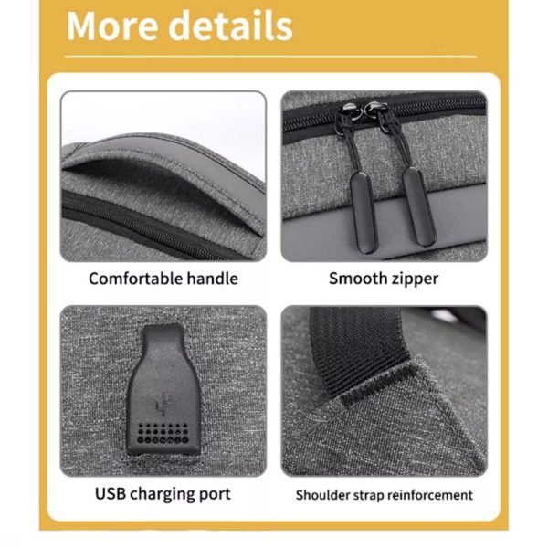 FocusBags® Anti-Theft Backpack: With USB Interface - Image 4