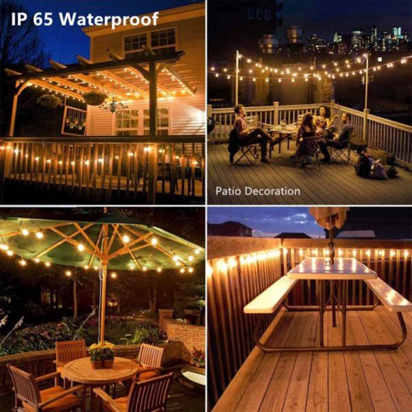 FocusLights® Bulb String Solar Lawn Lights: 25 Bulbs 8 Meters - Image 7