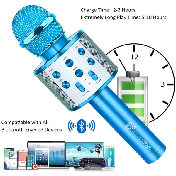 FocusToys® Karaoke Bluetooth Microphone - Image 4