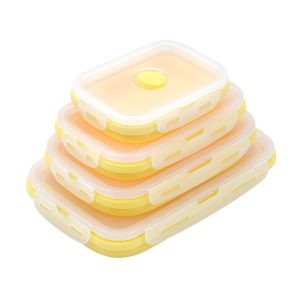 Sustainable Silicone Lunch Box Set: Compact & Eco-Friendly