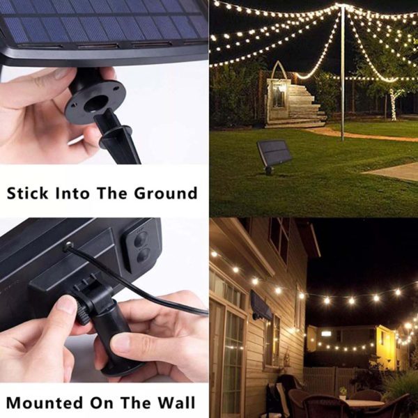 FocusLights® Bulb Solar String Lights: 12 Bulbs 2.5 Meters - Image 5