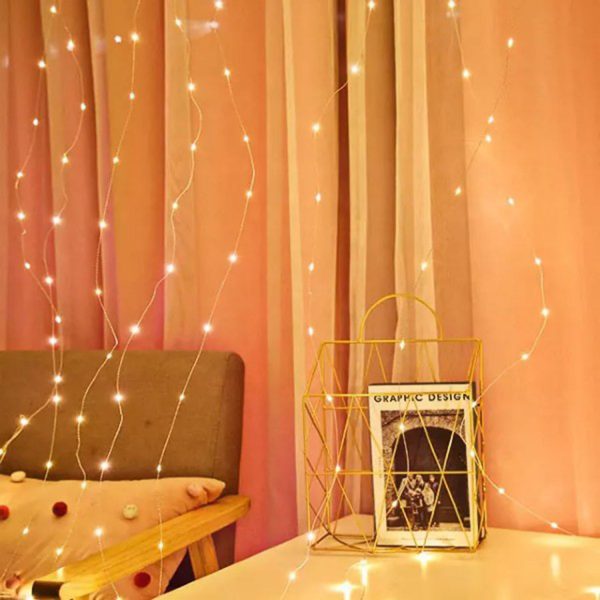 FocusLights® Fairy Curtain Lights: Warm White with 8 Modes - Image 5