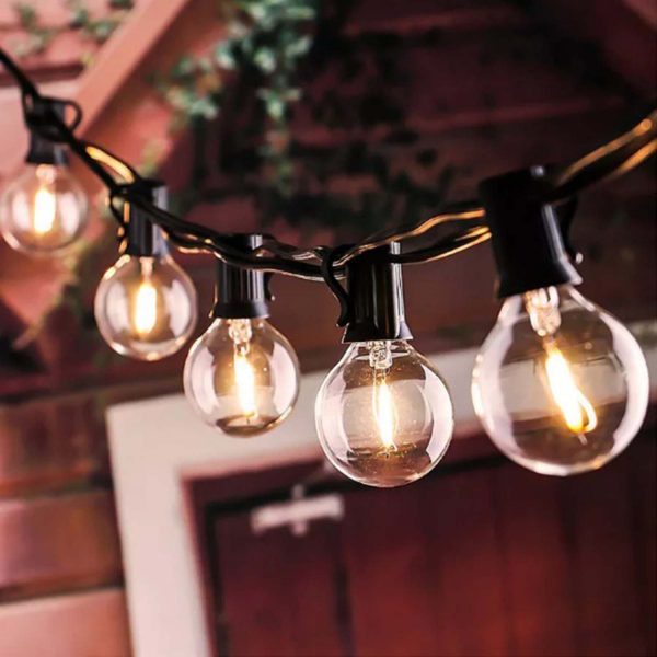 FocusLights® Bulb String Solar Lawn Lights: 25 Bulbs 8 Meters - Image 2