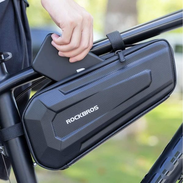 RockBros® Hard Shell Frame Bag: Triangle Top Tube 1.5L - Image 11