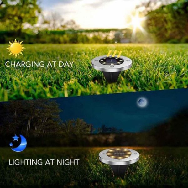 FocusLights® Solar Ground LED Lights: Pack of 4 - Image 3