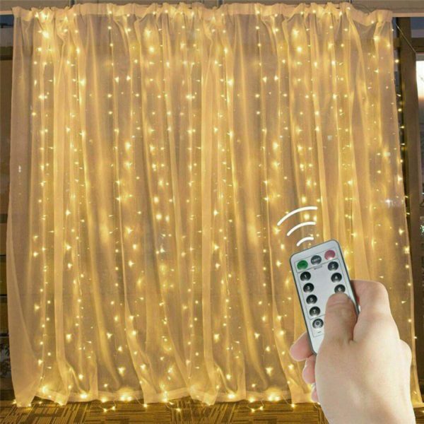 FocusLights® Fairy Curtain Lights: Warm White with 8 Modes - Image 7
