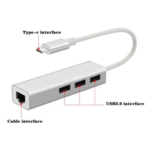 FocusElectro® USB Type-C to Ethernet Network Adapter - Image 4