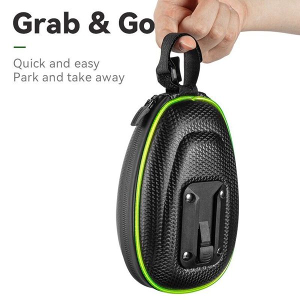 RockBros® Hard Shell Saddle Bag: Waterproof with LED Light - Image 5