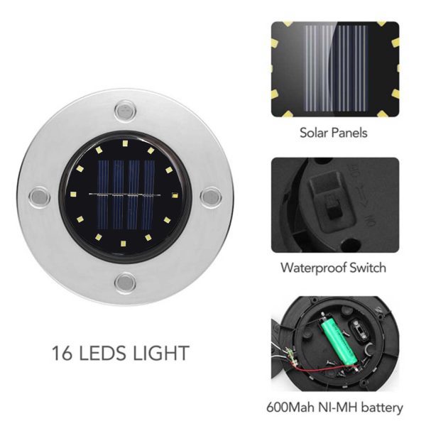 FocusLights® Solar Ground LED Lights: Pack of 4 - Image 5