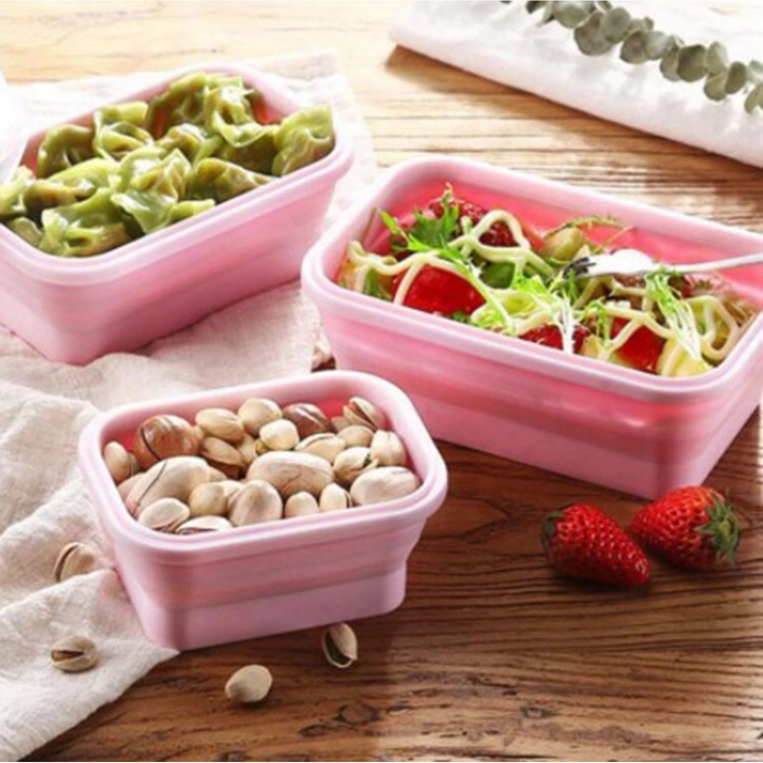MyKitchen® Collapsible Lunch Box Set: Compact & Eco-Friendly - Image 6