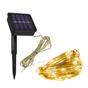 Solar Powered Fairy Lights: 20m Warm White