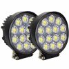 Round LED Car Spotlights: 42W 2000lm Set of 2