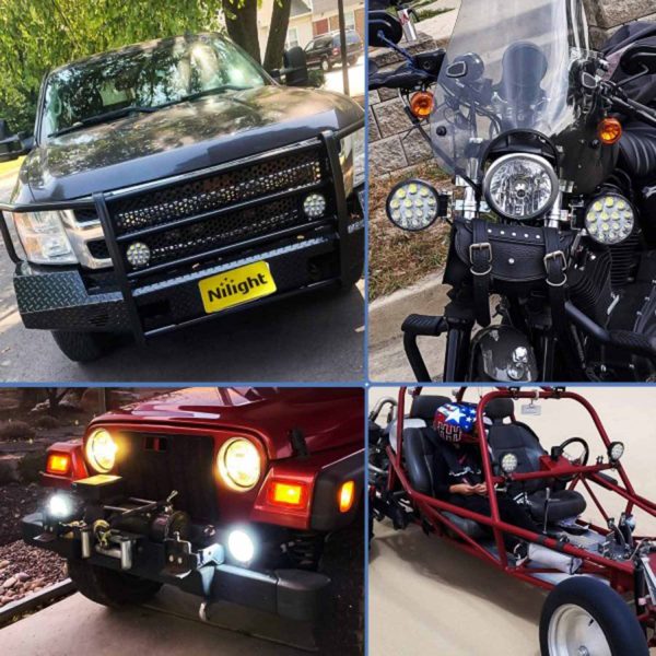 FocusOutdoor® LED Car Spotlights: 42W 2000lm Set of 2 - Image 4