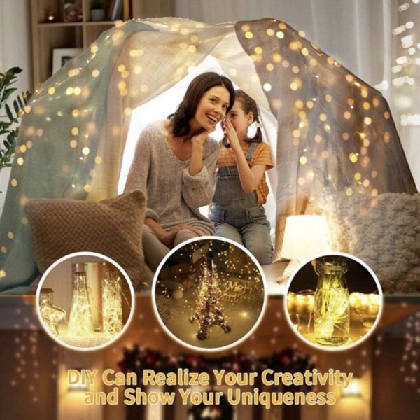 FocusLights® Fairy Curtain Lights: Warm White with 8 Modes - Image 2