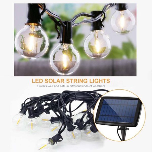 FocusLights® Bulb Solar String Lights: 12 Bulbs 2.5 Meters - Image 6