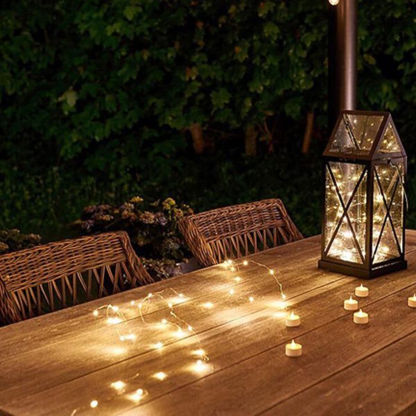 FocusLights® Solar Powered Fairy Lights: 20m Warm White - Image 6