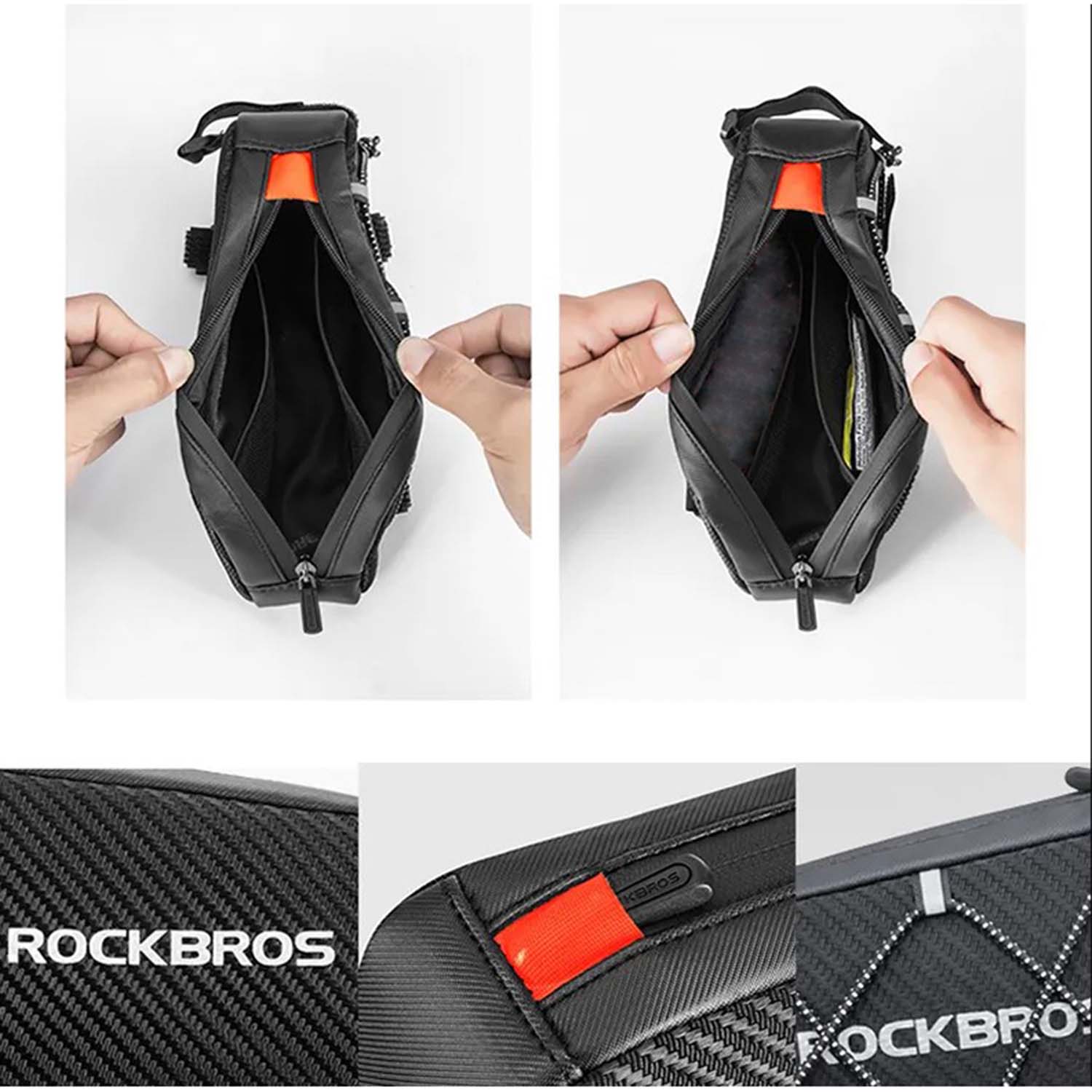 RockBros® Reflective Top Tube Bike Bag: 1L - Image 5