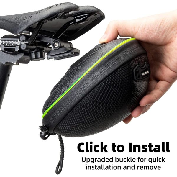 RockBros® Hard Shell Saddle Bag: Waterproof with LED Light - Image 7
