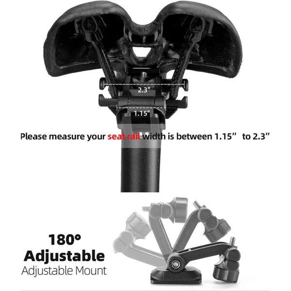 RockBros® Hard Shell Saddle Bag: Waterproof with LED Light - Image 9