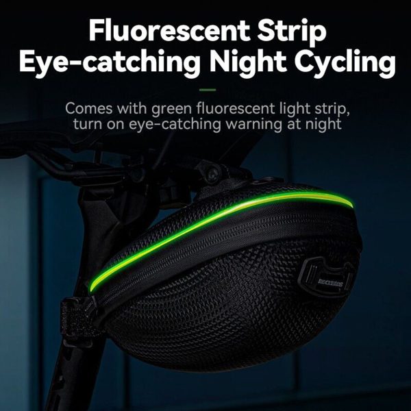 RockBros® Hard Shell Saddle Bag: Waterproof with LED Light - Image 10