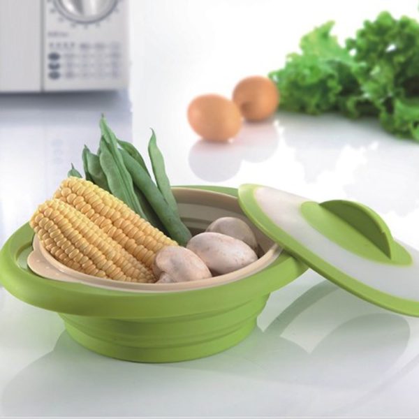 Collapsible Silicone Steamer & Colander
